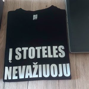 Marškinėliai: Į stoteles nevažiuoju