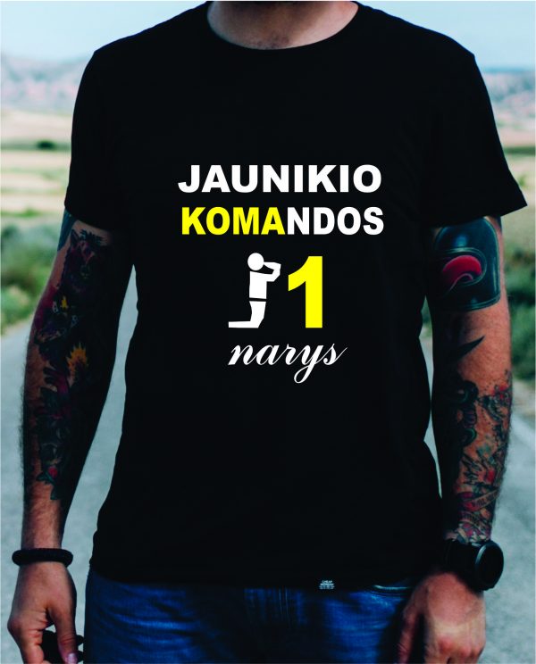 Marškinėliai: Jaunikio komandos narys
