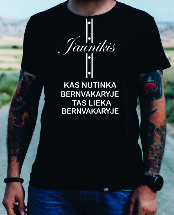 Marškinėliai: Kas nutinka bernvakaryje tas lieka bernvakaryje