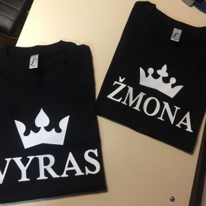 Žmona- Vyras marškinėliai porai - Image 3