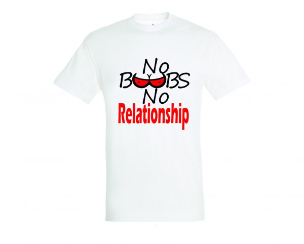 Marškinėliai: No boobs no relationship
