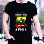 Marškinėliai: Velnias šnabžda tu neišversi audros, lietuvis atsako-aš esu audra