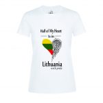 Marškinėliai: Half of My Heart is in Lithuania