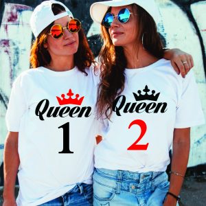 Marškinėliai: Queen 1 ir Queen 2