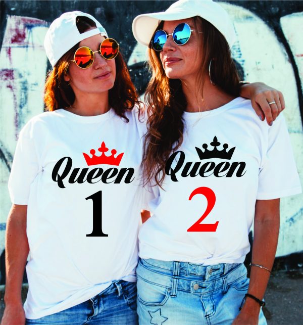 Marškinėliai: Queen 1 ir Queen 2