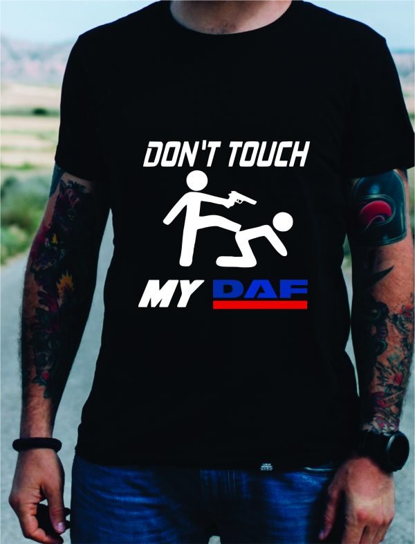 Marškinėliai: Dont touch my daf