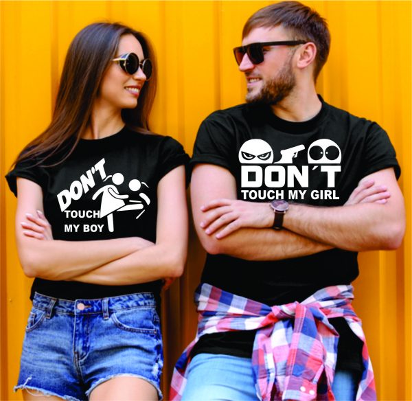 Marškinėliai: Dont touch my girl/boy