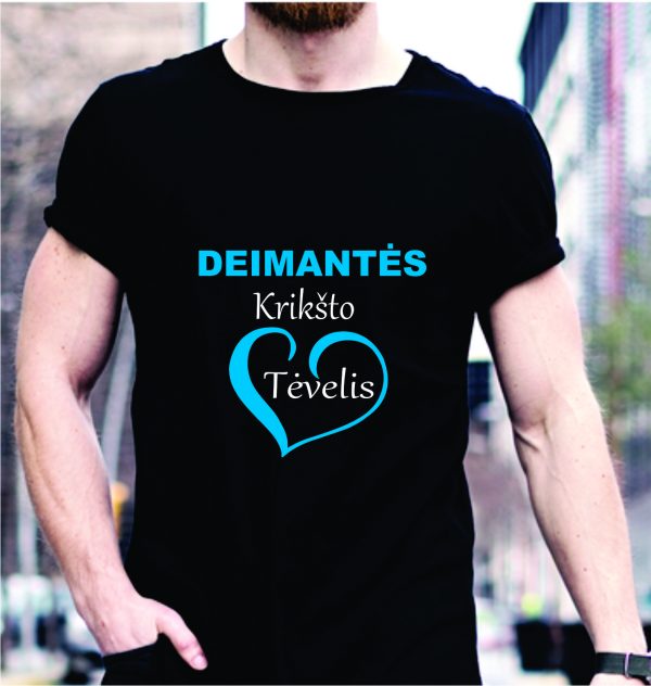Marškinėliai: Deimantės krikšto tėvelis Marškinėliai: Deimantės krikšto tėvelis