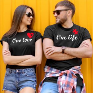 One life-one love marškinėliai porai