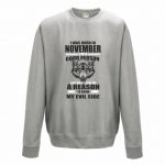 Džemperis: I was born in November