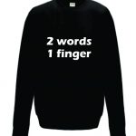 2 words 1 finger