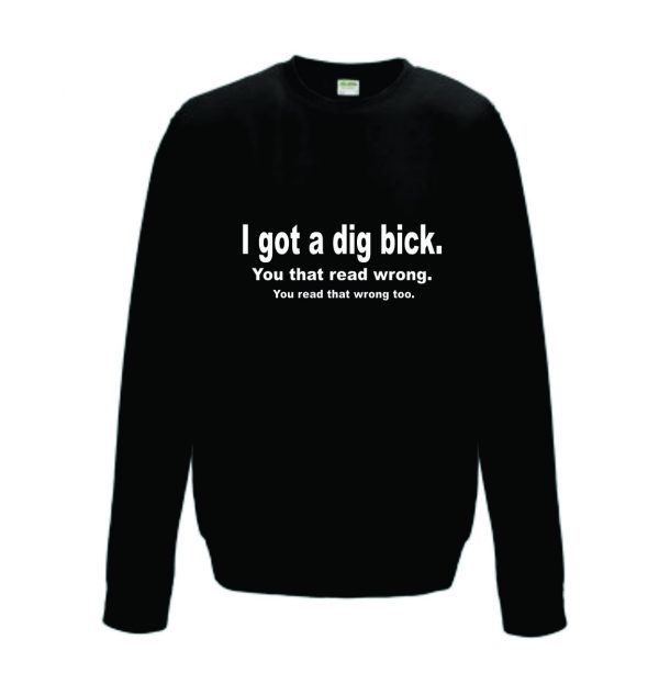 Džemperis: I got a dig bick