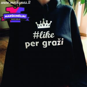 Džemperis: #like per graži
