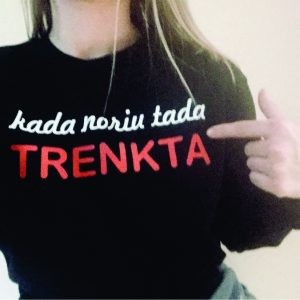 Džemperis: Kada noriu tada trenkta