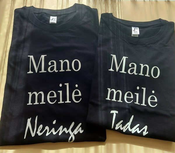 Marškinėliai: Myliu tave