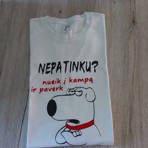 Marškinėliai: Nepatinku? nueik į kampą ir paverk