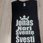 Marškinėliai: Jonas nori šventę švęsti
