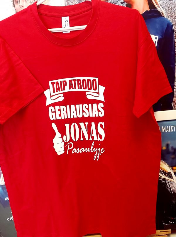 Marškinėliai: Taip atrodo geriausias Jonas pasaulyje
