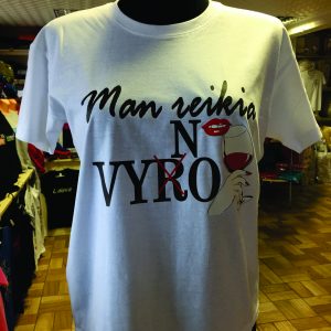 Marškinėliai:Man reikia vyno 
