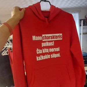 Džemperis: Mano charakteris puikus, čia kitų nervai kažkokie silpni