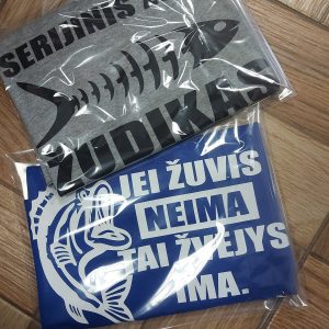 Marškinėliai: Jei žuvis neima, tai žvejys ima