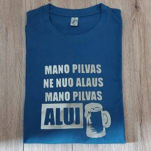 Marškinėliai: Mano pilvas alui 