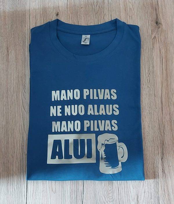 Marškinėliai: Mano pilvas alui 