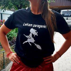 Marškinėliai: Lekiam paraganėt