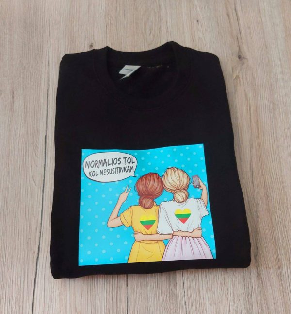 Marškinėliai:  Normalios tol kol nesusitinkam 
