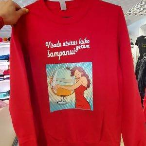 Džemperis: Visada atsiras laiko geram šampanui