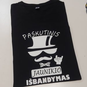 Marškinėliai: Paskutinis jaunikio pasispardymas