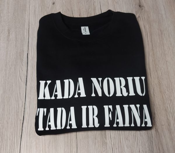 Džemperis: Kada noriu tada ir faina