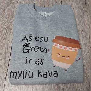 Džemperis: Aš myliu kava su vardu