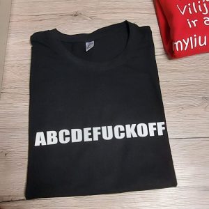 Marškinėliai: abcdefuckoff