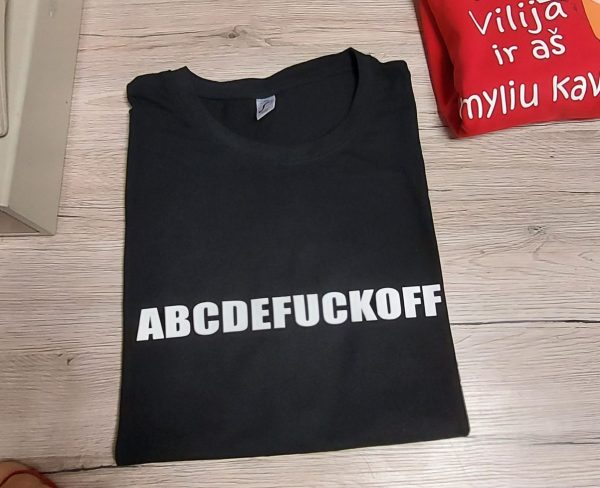 Marškinėliai: abcdefuckoff