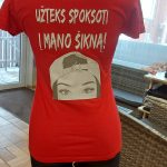 Marškinėliai: Užteks spoksoti į mano šikną 