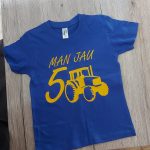 Vaikiški marškinėliai: traktoriukas su metais