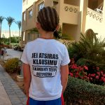 Vaikiški marškinėliai Jei atsiras klausimų skambinti tėtei