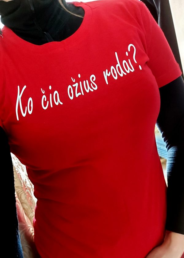 Marškinėliai: Ko čia ožius rodai 