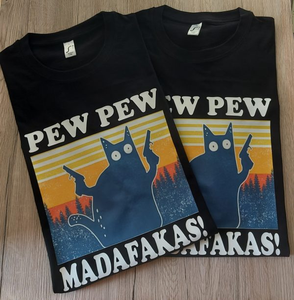 Marškinėliai: Pew Pew madafakas 