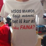 Marškinėliai: faina mama 