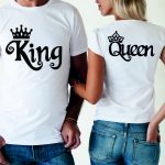 Marškinėliai porai: King/Queen