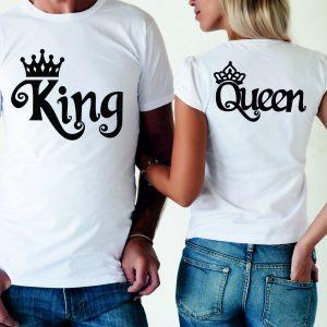 Marškinėliai porai: King/Queen