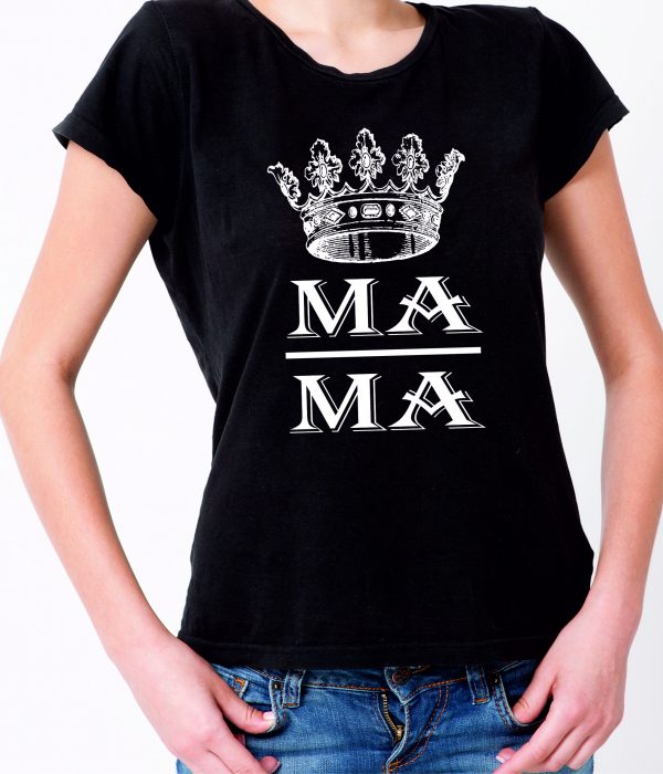 Mama su karūna marškinėliai