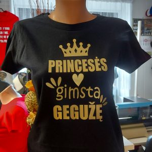 Marškinėliai: Princesės gimsta gegužę 