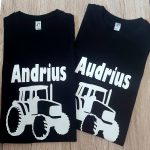Marškinėliai: Traktorius su vardu