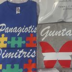 Vaikiški marškinėliai su Lietuvos spalvų puzzle ir vardu