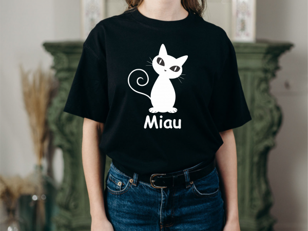 Unisex marškinėliai: Miau su katyte