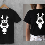 Marškinėliai porai: Kalėdiniai elniukai