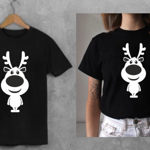 Marškinėliai porai: Kalėdiniai elniukai